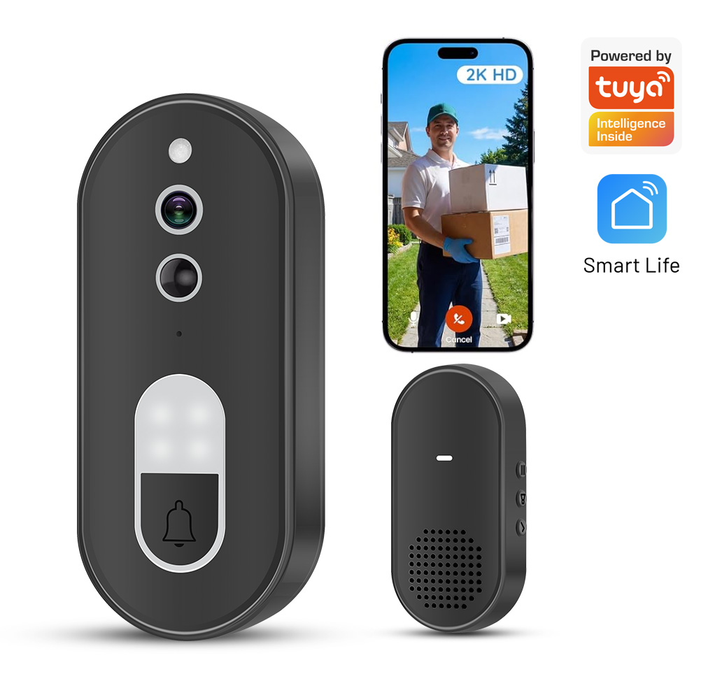 Home Cinema Alexa - Câmera de Segurança Inteligente Tuya 1080P