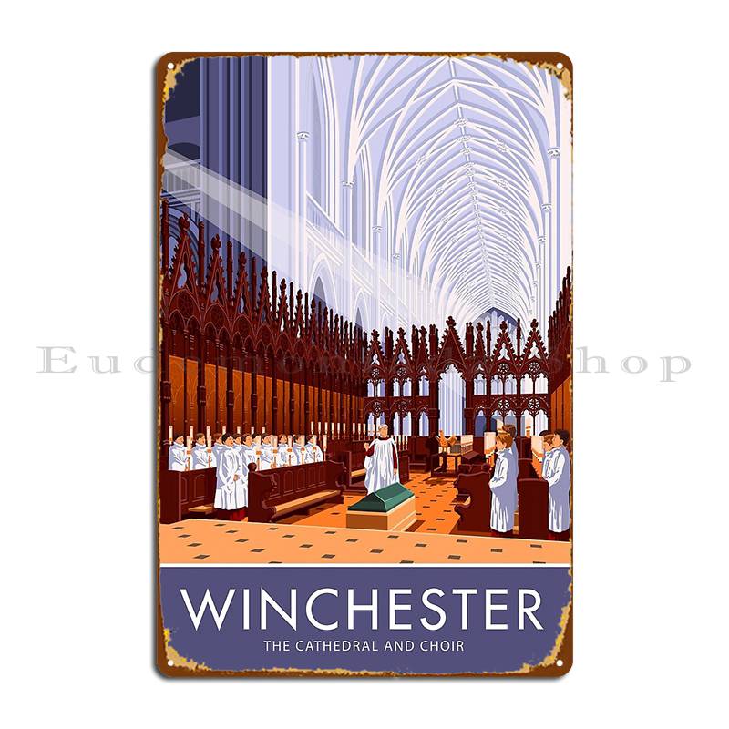 Home Cinema Wall Design - Catedral Winchester e Symphony Metal Sign,