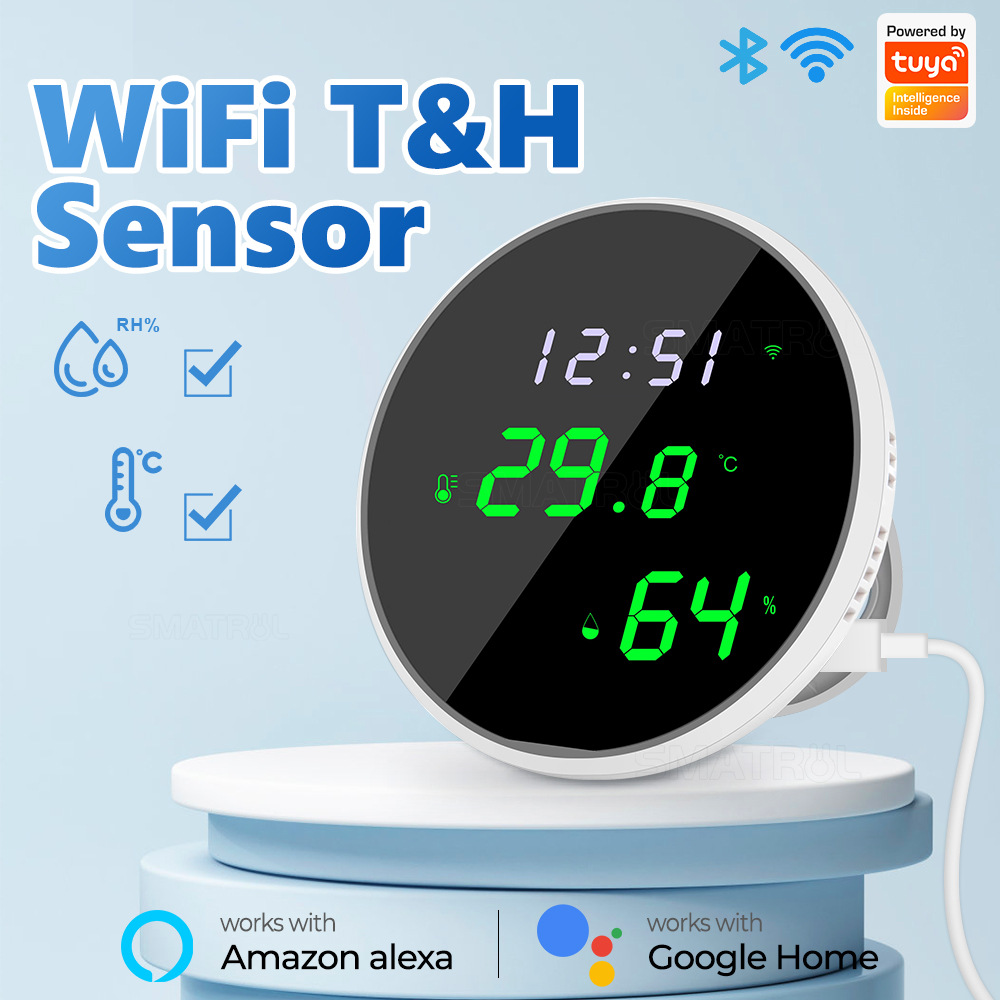 Home Cinema Alexa - Tuya usb inteligente sensor de umidade