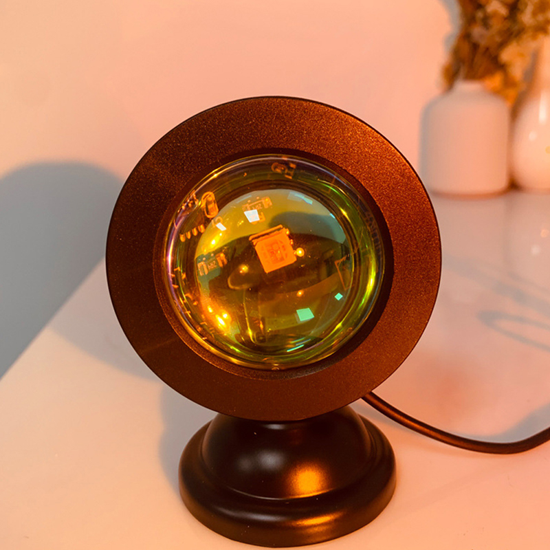 Home Cinema Led Projector - Portátil LED USB Sunset Lamp projetor,