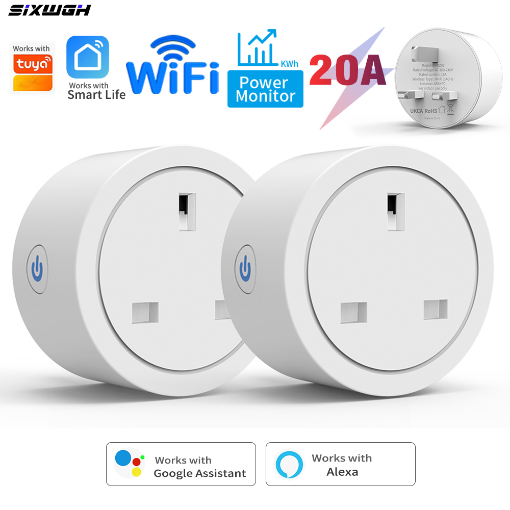Home Cinema Alexa - Tomada Inteligente WiFi Tuya 20A (Padrão