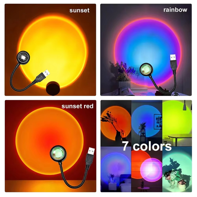 Home Cinema Led Projector - Lâmpada LED de Pôr do Sol