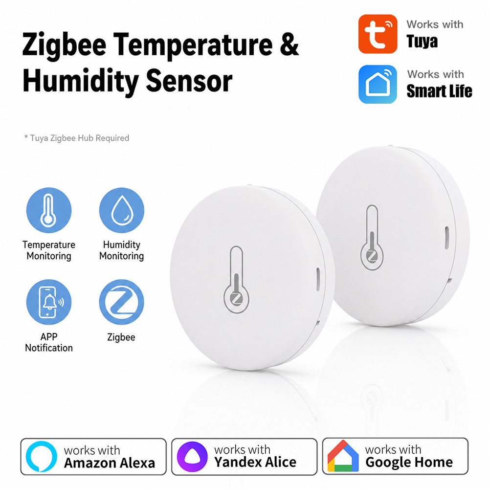 Home Cinema Alexa - Sensor de temperatura e umidade Tuya