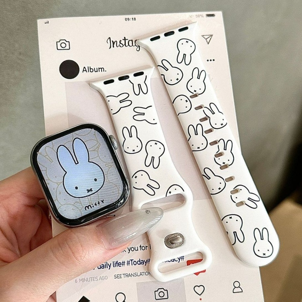 Home Cinema Apple - Pulseira de Relógio de Coelho Miffy