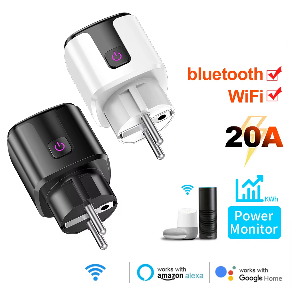 Home Cinema Alexa - Tomada Inteligente 20A EU com WiFi+Bluetooth