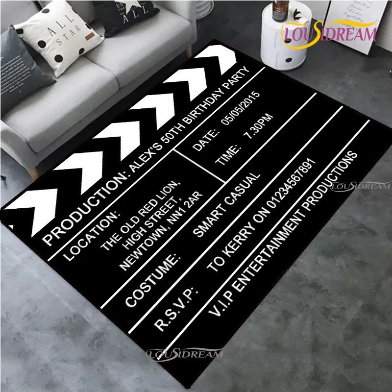 Home Cinema Gifts - Tapete de Cinema Retrô com Tema