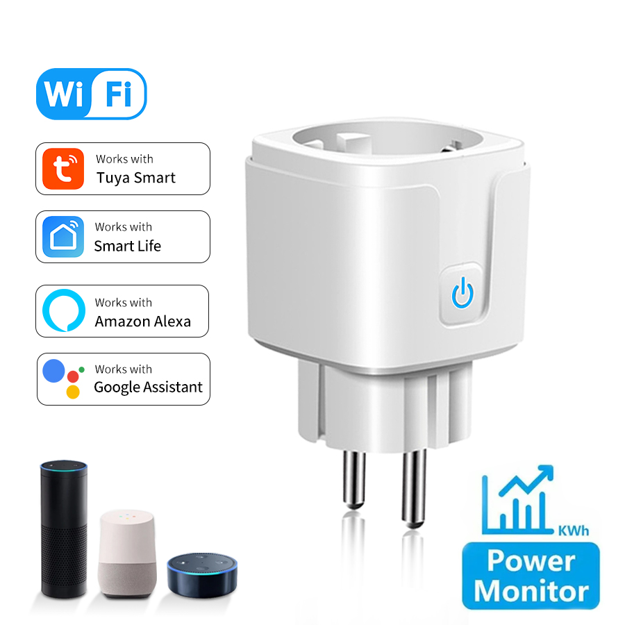 Home Cinema Alexa - Tomada inteligente Tuya com monitoramento de