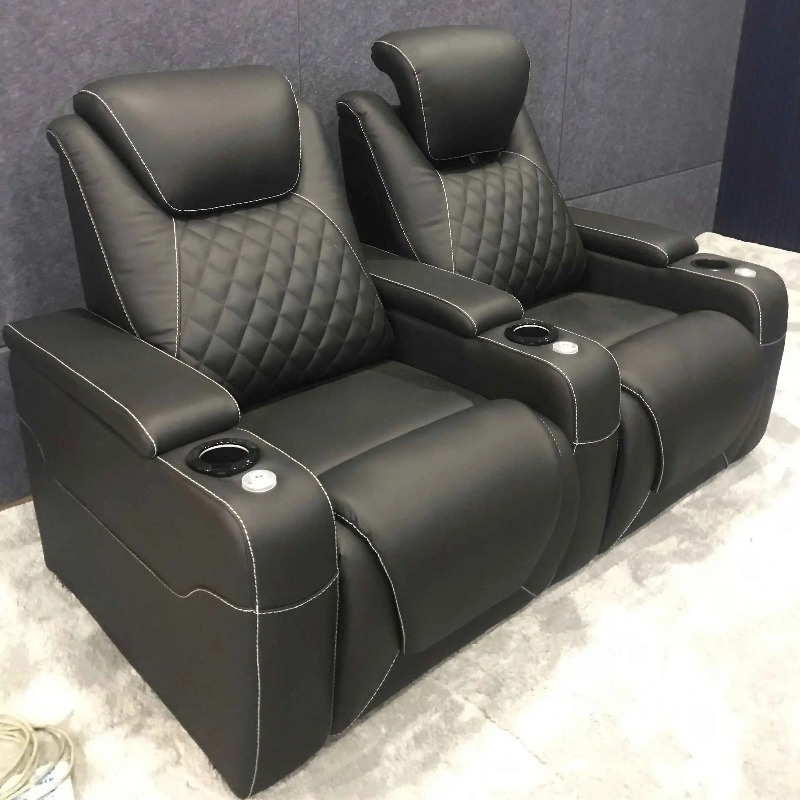 Home Cinema Chairs - Poltrona Reclinável de Cinema em Couro