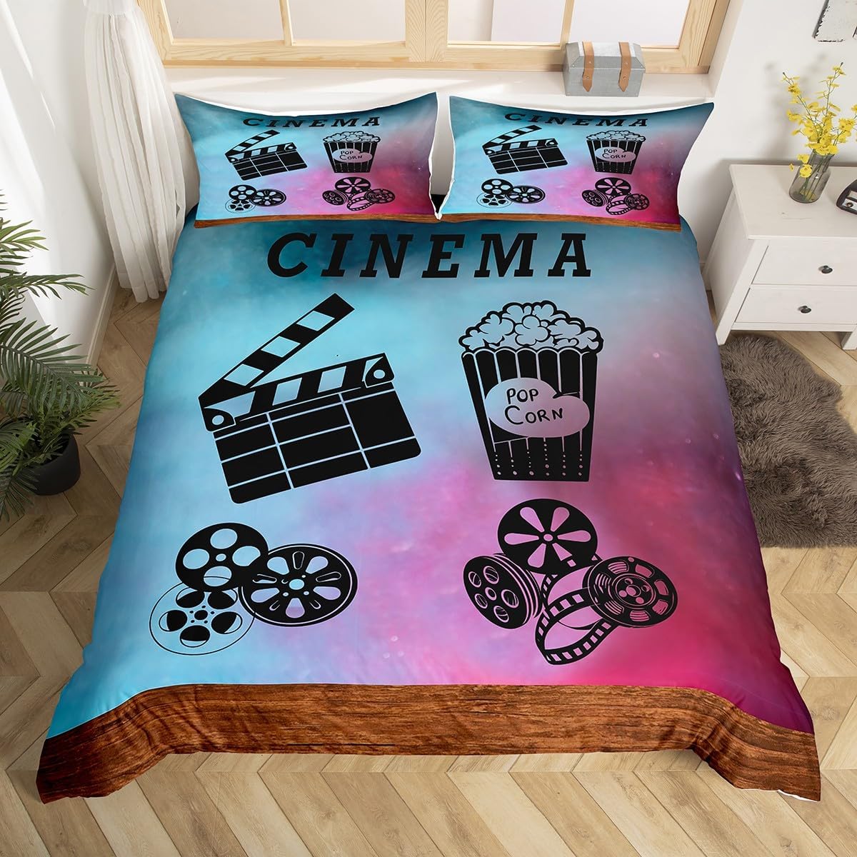Capa de Edredom Vintage Cinema - Home Cinema Tickets avaliação e preço