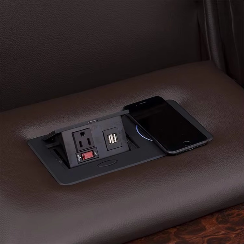 Sofá Reclinável de Couro para  - Home Cinema Chairs avaliação e preço