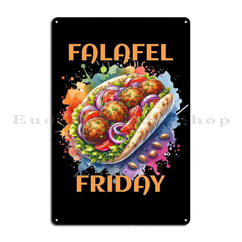 Aquarela Falafel Starbug Placa - Home Cinema Wall Design avaliação e preço