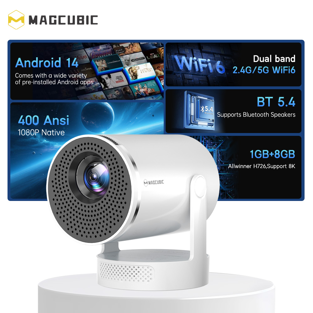 Projetor Magcubic Android 14 N - Home Cinema Focal avaliação e preço