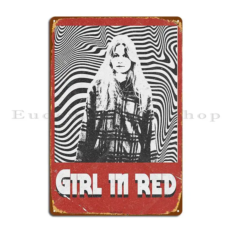 Menina em vermelho retro placa - Home Cinema Wall Design avaliação e preço