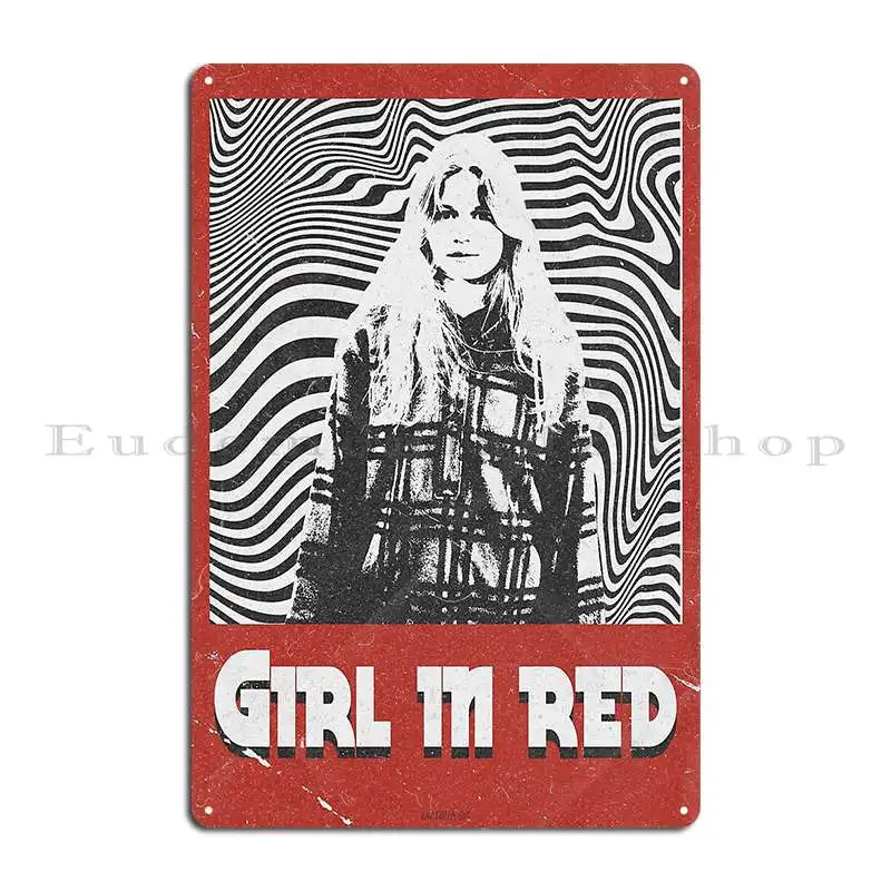 Menina em vermelho retro placa - Home Cinema Wall Design avaliação e preço