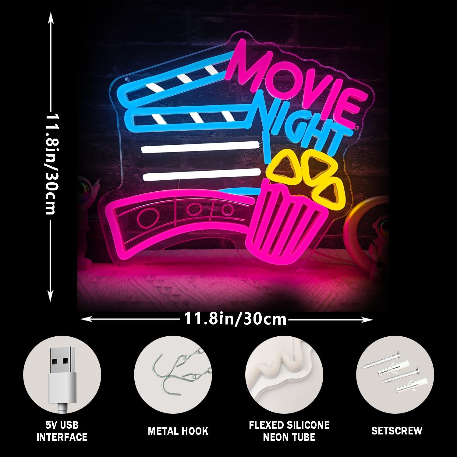 Letreiro Neon para Noite de Ci - Home Cinema Gifts avaliação e preço