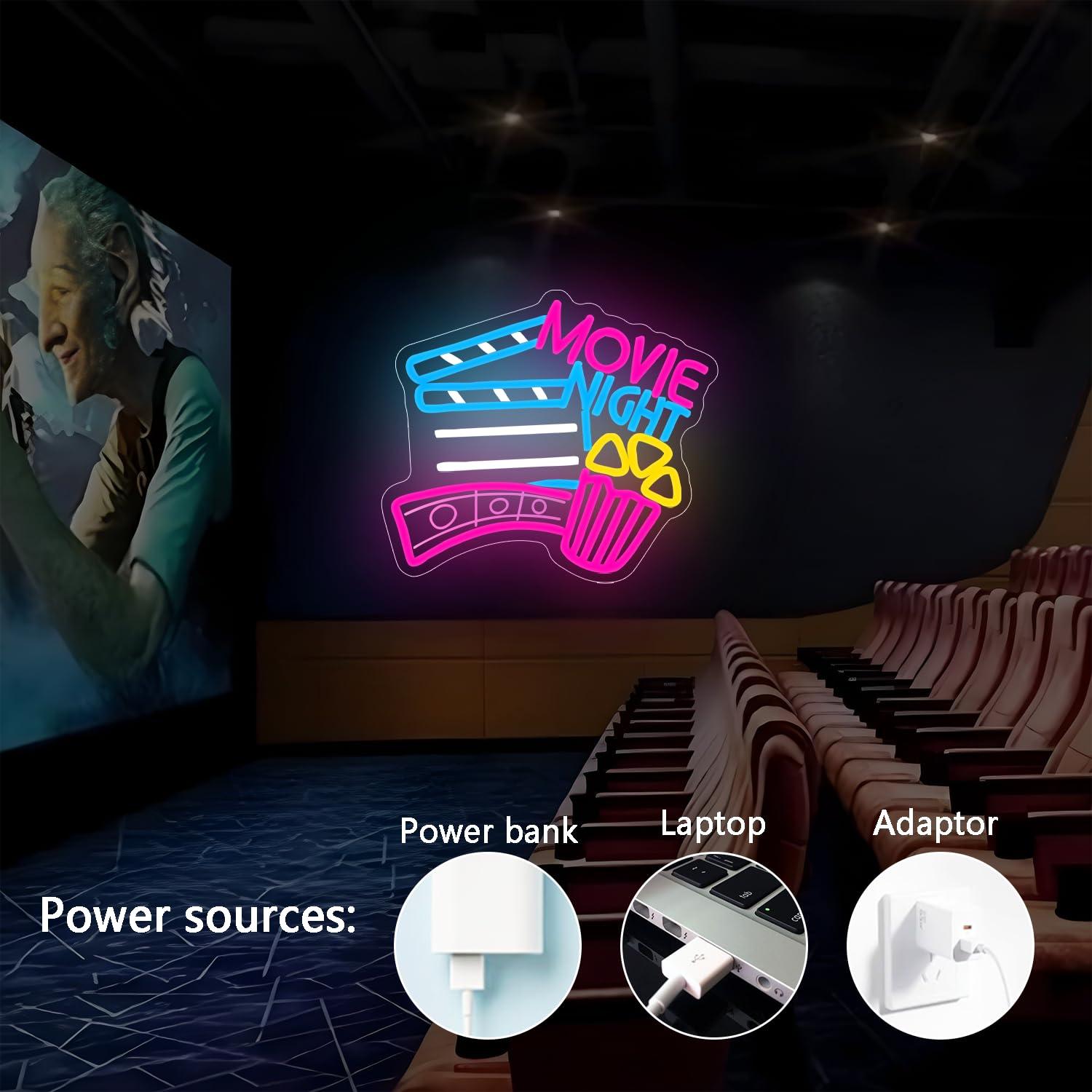 Letreiro Neon para Noite de Ci - Home Cinema Gifts avaliação e preço