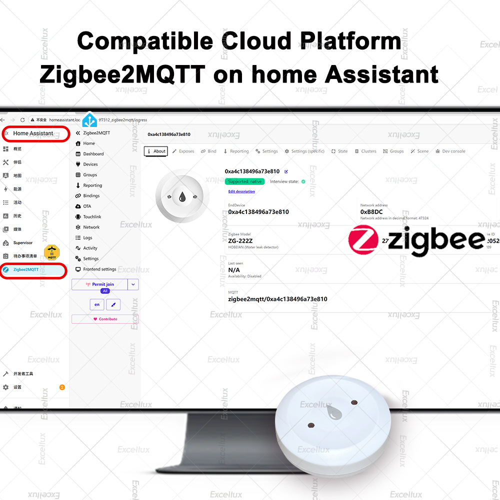 Zigbee detector de água sensor - Home Cinema Alexa avaliação e preço