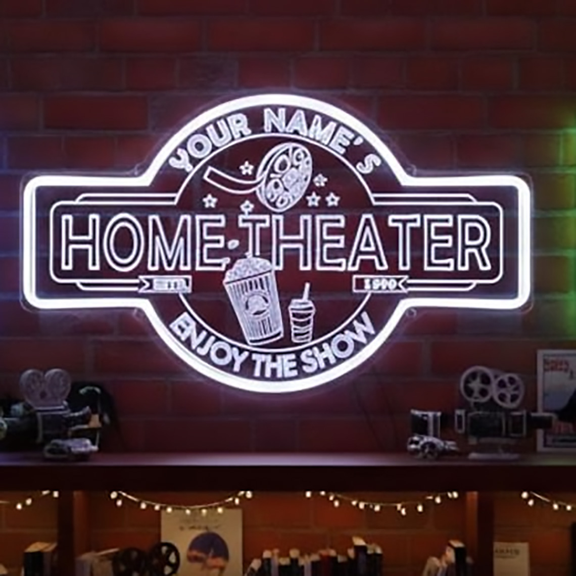 Letreiro Neon Personalizado pa - Home Cinema In avaliação e preço