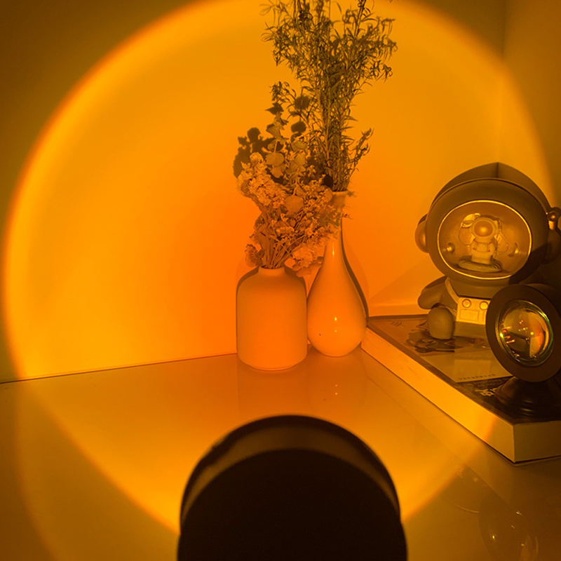 Portátil LED USB Sunset Lamp p - Home Cinema Led Projector avaliação e preço