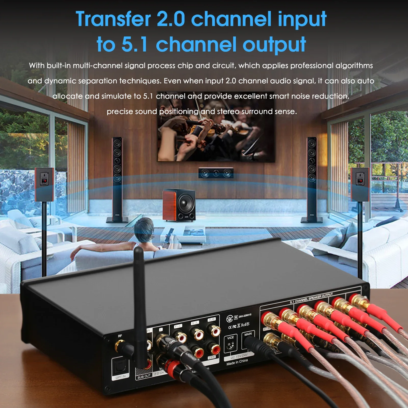 Douk Audio Amplificador Digita - Home Cinema Hall avaliação e preço
