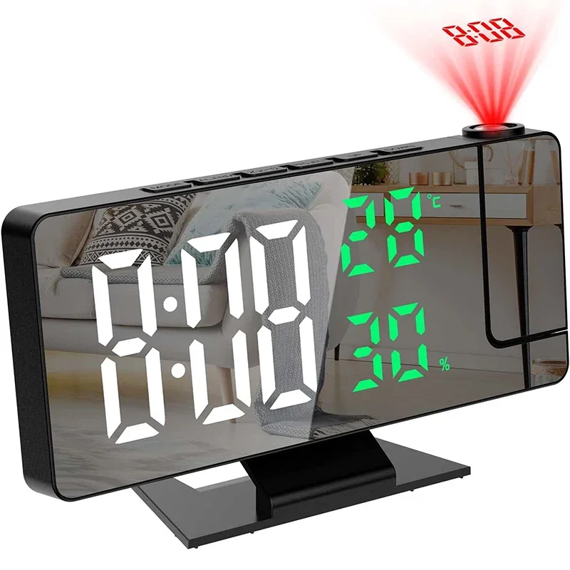 Led digital despertador projeç - Home Cinema Led Projector avaliação e preço