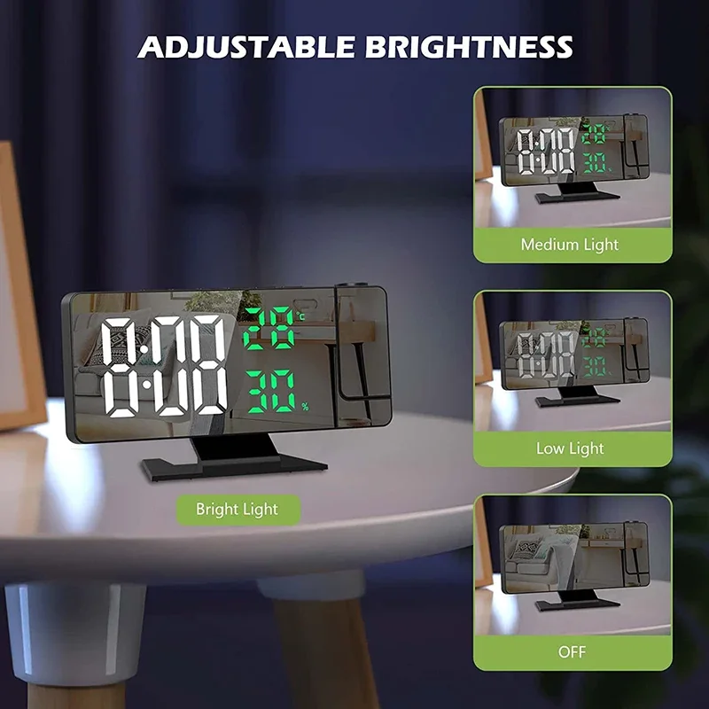 Led digital despertador projeç - Home Cinema Led Projector avaliação e preço