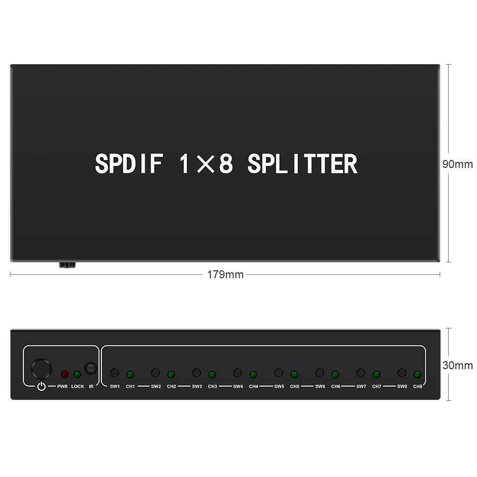 Divisor de áudio óptico, 1 em  - Home Cinema Hall avaliação e preço