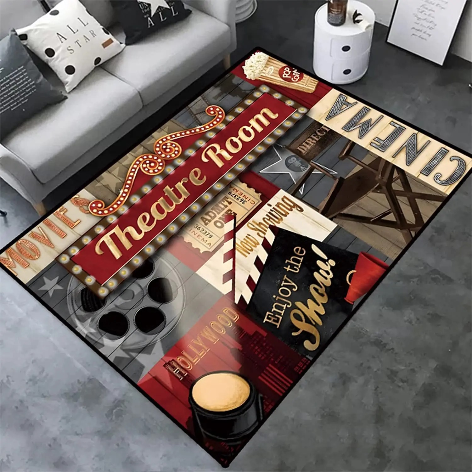 Tapete de Cinema Retrô com Tem - Home Cinema Gifts avaliação e preço