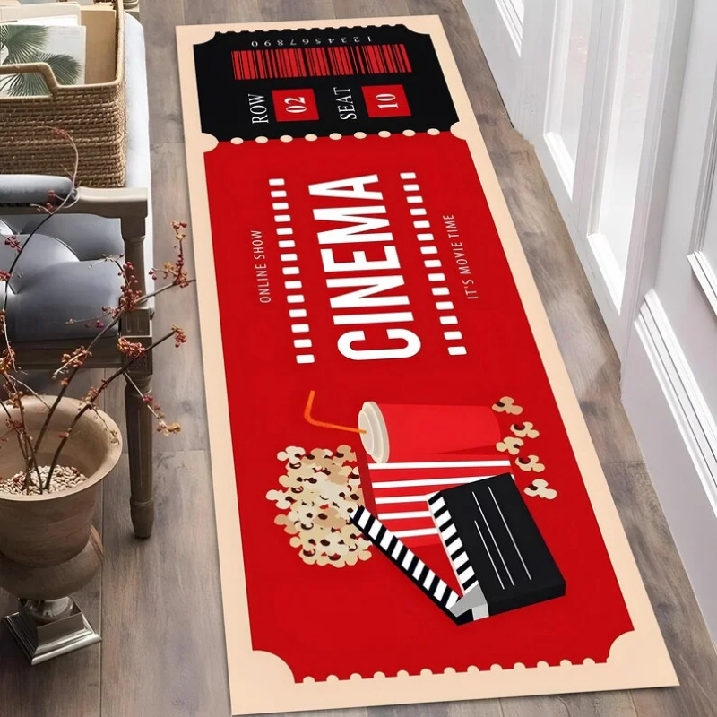 Tapete Vintage com Tema de Cin - Home Cinema Tickets avaliação e preço