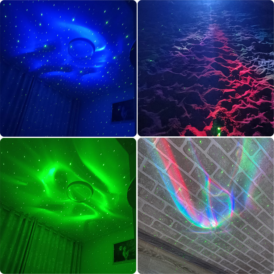 Sa204 rgb led motivo aurora pr - Home Cinema Led Projector avaliação e preço
