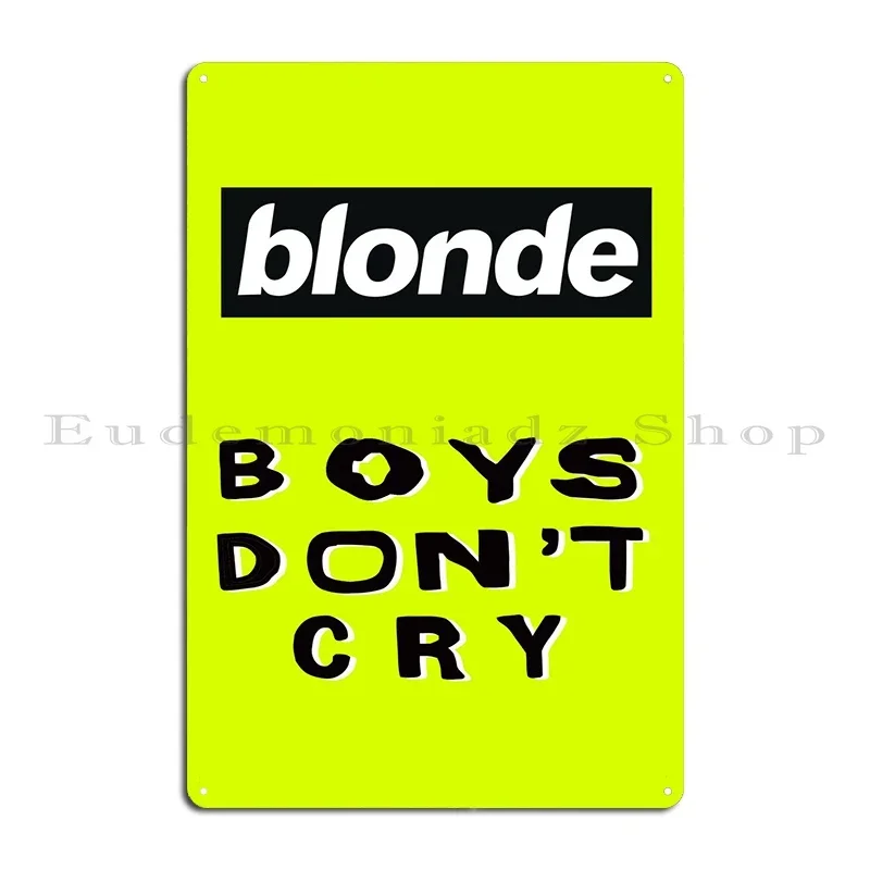 Placa de Metal 'Boys Don't Cry - Home Cinema Wall Design avaliação e preço