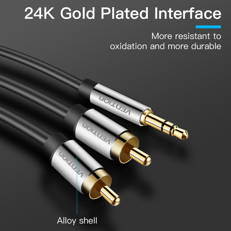 Vention cabo rca 3.5 para 2rca - Home Cinema Hall avaliação e preço